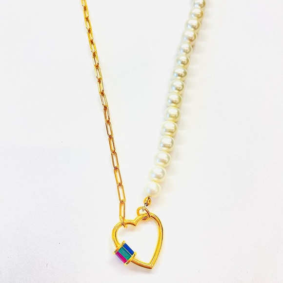 Chain and Pearl necklace - Picture 1 of 2